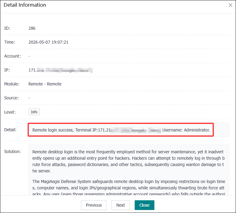 (Remote Login Notification, with email notification support)